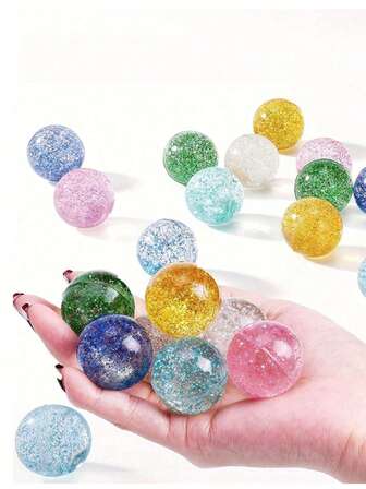 20 st, 40 st, 100 st, blinkande studsbollar i livfulla färger - tonårsvänligt kul för fester, priser och presentpåsar, bollar, priser, stygnfestgåvor, påskpaket, sjöjungfrufestgåvor, prinsessfestgåvor