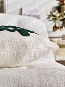 Capas de almofada decorativas para árvore de Natal 3D, capa de almofada estilo rústico de fazenda, 44 x 44 cm, poliéster, com zíper, lavar somente à mão, padrão geométrico, capa de almofada para decoração de casa para decoração festiva de fim de ano (1 peça, 2 peças disponíveis)