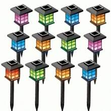 Faebynyx On 24/12, 6 Pieces Of Solar Outdoor Lights, IP44 Waterproof Sidewalk Lights, LED Landscape Lighting Garden Lights, Suitable For Sidewalks, Driveways, Courtyards And Lawns, Solar Garden Decorations, Christmas Decorations - 亮光 - 查看 10