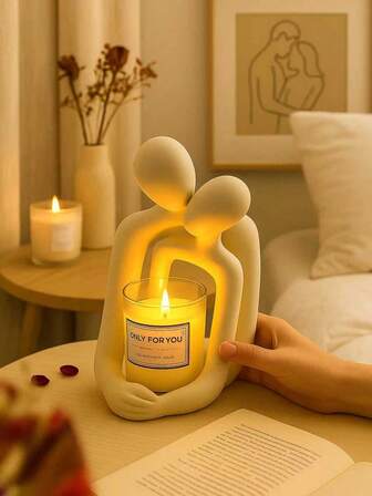 1 pièce Figurine artistique abstraite dorée en forme de cœur, décoration de couple s'embrassant, convient pour la décoration de la maison, de la chambre, du bureau et des étudiants, le meilleur cadeau, décorations de printemps et de Noël, rangement, décoration de mariage, décoration de la maison, organisateur de bijoux, décorations de fête