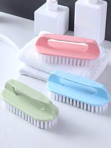 Multi-Functional Portable Household Cleaning Brush: Hard Bristle For Clothes, Washbasin, Shoe, And Board - Includes Handle For Easy Cleaning And Organization - Multicolor - View 9