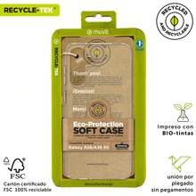 Muvit For Change Recycletek Case Compatible With Samsung Galaxy A56/A36 5g Transparent - Lime Green - View 4