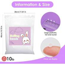 10 Lb Polypropylene Pellets, Polypropylene Pellets Weighted Stuffing Beads, Bean Bag Filler Beads, Weighted Beads Stuffed Animals, Weighted Beads Bean Bags, Blankets And Crafts - 最初的 - 查看 3