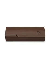 Wood Grain Flip-Top Eyeglass Case, Minimalist Shockproof Eyewear Storage Box, Stylish Wooden Fashion Glasses Case, Portable Eyeglasses Bag, Ideal Gift For Glasses Wearers, Suitable For Travel, Vacation, And Daily Use - Multicolor - View 7