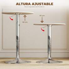 HOMCOM Patio Bar Tables - Màu Khaki - Xem 3