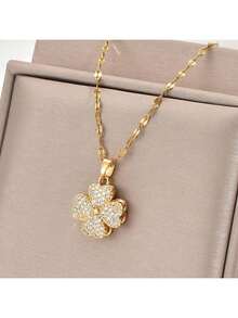 1pc Double Layer Cross Necklace For Women, Fashionable French Hip-Hop Style Casual Minimalist Versatile, Suitable For Daily, Street, Valentine's Day, Party, Holiday Wear Or Gift