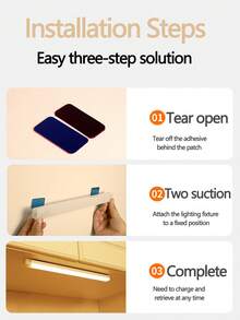 1pc 10/20/30/40/50CM Motion Sensor Light, Cabinet Light, Multifunctional LED Light, Upgrade Your Living Space - From Soft Bedroom LED Lighting To Practical Cabinet Lighting (Including Under Cabinet Lighting) - White - View 9