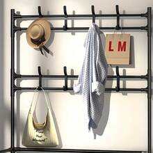 Prateleira de armazenamento para sapatos de metal de 31,5" de largura - Organizador multicamadas para sapatos, chapéus, bolsas e utensílios de cozinha - Móveis independentes para entrada/sala de estar/cozinha - Fácil montagem, sem necessidade de ferramentas, design compacto, resistente e durável, essencial para a casa