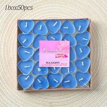 9pcs/50pcs Heart-Shaped Scented Candles, Suitable For Proposal, Mother's Day, Valentine's Day, Birthday, Autumn/Winter, Various Festivals, Anniversary, Friend Gifts. Natural Wax, Unscented Mini Candles, Romantic Proposal Birthday Home Decor, Also Suitable For Valentine's Day, Proposal, Romantic Dinner, Wedding, Mother's Day Gift, Valentine's Day Decoration - Multicolor - View 25