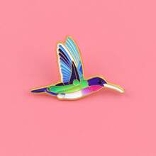 Farbige Spatz Vögel Aktentaschen Abzeichen Anstecknadeln für Rucksack Herren Brosche für Kleidung Emaille Pin Mode Schmuck Accessoires Geschenke