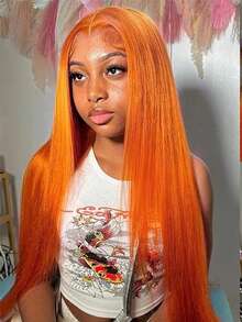 Eulisi P4/27 高光渐变色 5*5 蕾丝闭合假发 真人发 5x5 高清蕾丝闭合假发 女士真人发 已拔婴儿发 180 密度 5x5 直湿波浪蕾丝前假发 28 英寸 - 間色 - 查看 70