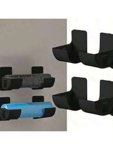 Estante de almacenamiento para bolsas de basura sin perforaciones con espacio ajustable, estante de almacenamiento para la cocina, estante de almacenamiento para el fregadero, adecuado para bolsas de basura, película adherente, paraguas, organizador de armario de cocina para cocinas, baños y dormitorios, accesorios de cocina - Multicolor - Ver 4