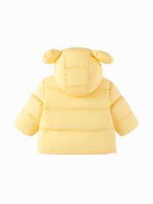 Balabala Young Boys Down Jacket, 2025 Winter, Thick Warm Outerwear - Moth Yellow - View 5