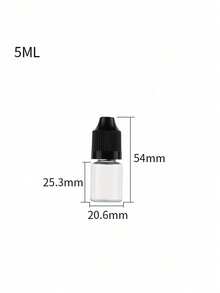纖細滴管瓶 5ml/10ml/20ml/30ml/50ml 空可擠壓眼藥水瓶 PET 可擠壓液體滴管瓶蓋，適合返校與旅行，便攜輕巧旅行配件 - 彩色 - 查看 18