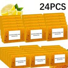 20pcs Turmeric Soap Set, Deep Cleansing And Moisturizing Body, Gentle And Non-Iritating, Suitable For Men And Women, Suitable For All Skin Types - Màu vàng - Xem 11