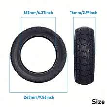 Lốp không săm địa hình 10X2.75-6.5 cho xe điện KuKirin G3, phụ tùng thay thế cho lốp đặc Kugookirin G3. - màu đen - Xem 9