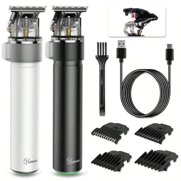 Hatteker Carving Scissor Waschbarer elektrischer USB-aufladbarer Haarschneider