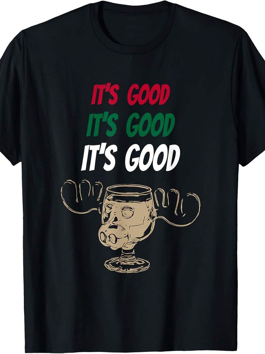 Funny Cistmas Eggnog It's Good Moose Cup For Eggnog Lover T-Shirt - 款式2 - 查看 1