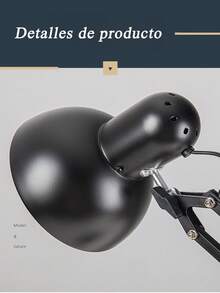 Lámpara Led Metálico Para Escritorio - Negro-1 ud. - Ver 6