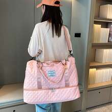 Travel Weekender Bags For Women - Large Duffle Bag With Shoe Compartment Carry On Overnight Bag With Toiletry Bag Gym With Toiletry Bag Tote Bag Duffel Bags With Wet Pocket For Gym Hospital Bags For Labor And Delivery (Pink/Black) - Hồng - Xem 10