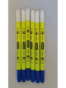 1 pieza/2 piezas/4 piezas Bolígrafo con un extremo de pluma y un extremo de borrador, adecuado para que los estudiantes lo usen con pluma fuente