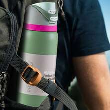 OwaIa (Avocado) Outdoor Sports Water Bottle, 32 Oz / 945 Ml Double-Wall Vacuum Insulated Outdoor Cycling Water Bottle, Stainless Steel Heat-Resistant Ice Water Cup With Straw, 100% Leak-Proof Outdoor Hiking Water Bottle, Suitable For Outdoor Camping, Climbing, Gym, Cycling And Travel, Is The Best Gift For Halloween, Christmas Eve, Christmas And New Year - 酪梨 - 查看 2