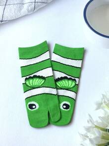 1 Pair Clownfish Pattern Toe Socks, Funny Novelty Cute Short Socks, Women's Toe Socks