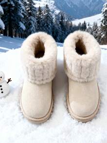 1 Paio di Stivali da Neve Invernali per Bambini, Stivali per Ragazze, Foderati Termici, Caldi, Adatti per Uso all'aperto, Viaggi e Vacanze