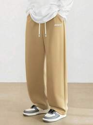 男士针织直筒休闲裤，简约百搭宽松运动裤，适合春秋季