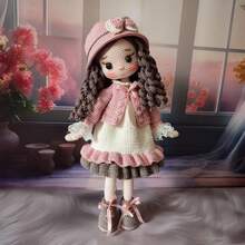 1 套公主钩针初学者套装、成人钩针初学者套装（含分步文字教程）、女孩 DIY 针织套装、可爱有趣的春夏家居装饰摆件、生日情人节万圣节和圣诞节礼物