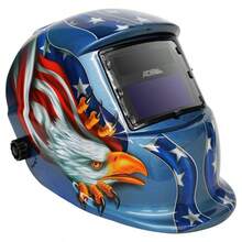 "Careta Electrónica para Soldar Freedom Eagle Adir 6710 – Protección Automática" - Azul - Ver 4