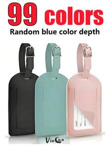 3pcs/1pc Luggage Tags,PU Leather Airplane Boarding Pass Creative Travel Luggage Tag, Flip Cover Suitcase Baggage Tag,Pink Luggage Tags,Carnival Cruise Luggage Tags,Small Luggage Tags,Bow Luggage Tag,Leather Letter Cute Luggage Tags With Privacy Name Card