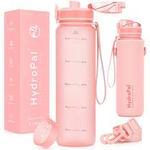 Unistar Water Bottle With Time Marker -Large 34 Oz Tritan Bottle & No Sweat Sleeve -Leak Proof Gym Sports Bottle With Fruit Infuser Strainer & Carrying Strap - Gift Package For Christmas - 粉色 - 查看 8