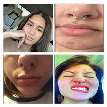 Daith Piercing Jewelry,Bat Septum Rings 16G Septum Jewelry Dragon Claw Nose Rings Helix Piercing Jewelry Daith Jewelry Cartilage Piercing Jewelry Septum Clicker Rook Piercing Jewelry Butterfly Septum Piercings Tragus Piercing Jewelry Daith Earring Septum Piercing Jewelry For Women Men{Inchcolor_nameinch:InchI-2Pcs-BlackBat-BlackButterflyinch} - I-2Pcs-黑蝙蝠-黑蝴蝶 - 查看 6
