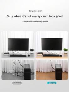 Bridas de cable reutilizables con gancho y bucle, organizador de cables multiescenario para el hogar, la oficina y los viajes, un imprescindible para el manejo de cables talla grande vendido