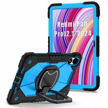 军规级防摔硅胶坚固平板电脑保护套，加固边角，带支架，适用于 Matepad 11.5 2023/Pad 11.5 2024/SE 11/11.5s/Pad Pro/Pad SE 8.7/PAD7/PAD7 PRO/Galaxy Tab A9/A7lite/S9/S10 FE/A11 8.7/A11 Plus/Tab One 8.7 英寸/K9 TB305FU/M11/ Xiaoxin Pad 11 2025/Pad2pro 12.1(2025)，采用硅胶 PC 材质，经久耐用（部分型号带笔槽，不含触控笔）。春季礼物，生日/周年纪念日佳品。 - 藍色 - 查看 9