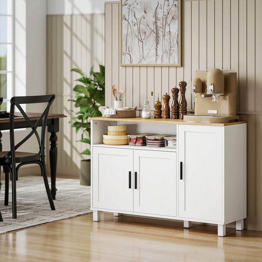 HOMCOM Buffets e aparadores - Branco - Ver 1