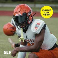 - Visera para casco de ftbol profesional, para cascos juveniles y adultos, incluye clips para visera - negro básico - Ver 3