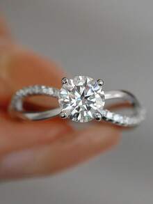 1 Carat Exquisite Luxury Moissanite Ring (Inspired By Liu Shishi), 925 Sterling Silver, Bridal Wedding Jewelry, Best Friend Birthday/Anniversary Gift