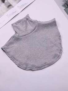1pc Women's Detachable Dickey Collar Half Turtleneck Faux Shirt Warmer - Knitted Turtleneck - View 12