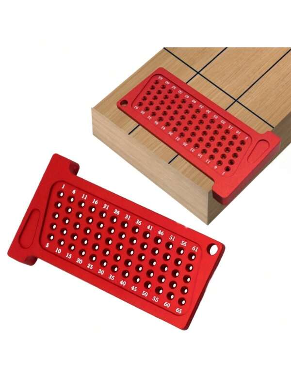 مسطرة قياس خشبية 65 مم، مسطرة T شكل مع ثقوب، مقياس تعليم من سبيكة الألومنيوم، مسطرة جيب دقيقة، مسطرة قياس خشبية متعددة المقاييس، أداة قياس وتعليم للثقوب والرسم DIY