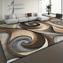 850gm², Soft Thickened Area Rug, Modern Minimalist Abstract Swirl Pattern Carpet, Available In Brown, Gray, Beige, Machine Washable, Soft And Comfortable, Lightweight, Suitable For Bedroom, Living Room, Office, Indoor Game Room, Cloud-Like Softness, Suitable For Christmas, Halloween, Thanksgiving, Father's Day, Mother's Day, Independence Day, Labor Day, Grandparents' Day - 彩色 - 查看 8