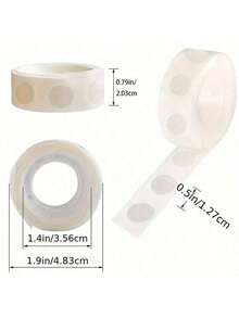 500 Stücke/5 Rollen doppelseitiger Klebepunkt Kleber, transparenter Ballon Kleber ablösbarer Klebepunkt Ballon Klebeband doppelseitiger Klebepunkt Bastelkleber Klebepunkt Aufkleber Klebepunkt Sticker Halloween Geschenk