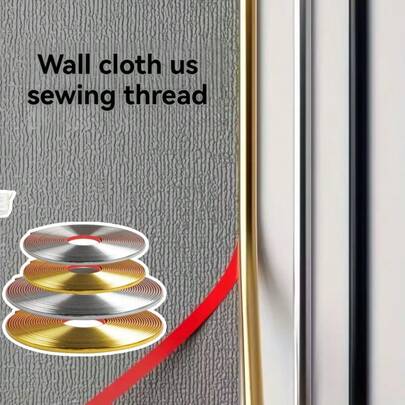 196.85inch Self-Adhesive Decorative PVC Strips - 3D Wall Stickers, Furniture Edging, Mirror Trimming, Wallpaper Sealing For Home And Office Decor, Office Decoration | Modern Wall Decor | Wallpaper