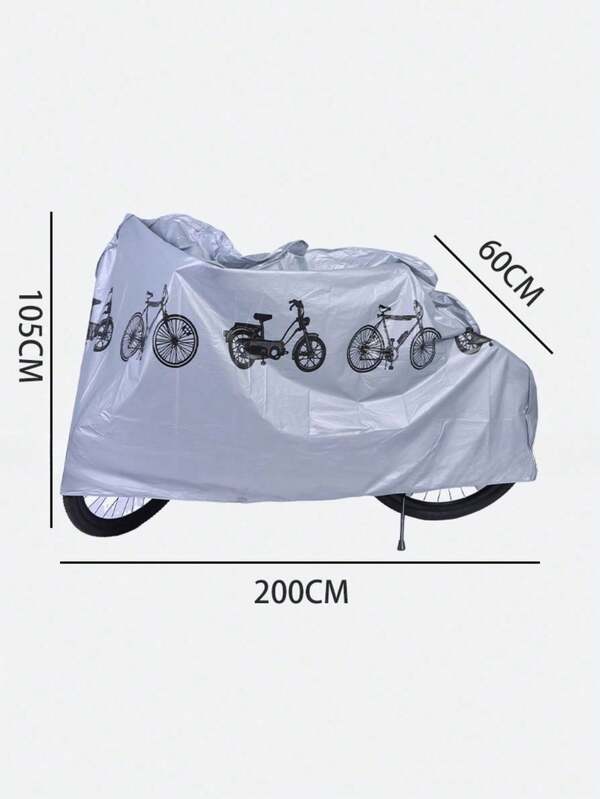 Motorcycle And Bicycle Cover, Car Cover For Sun Protection, Waterproof, Dustproof, Sunproof And Scratch-Resistant For Mountain Bikes. Suitable For Road Bikes, Mountain Bikes, Hybrid Bikes, Beach Cruiser Bikes, Scooters, Etc. It Can Even Accommodate Some Small Motorcycles And Scooters.
