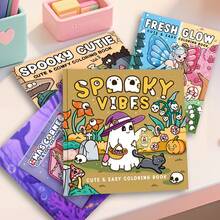 1/3/5/10pcs Random Adult Coloring Books (21*21cm), Various Random Possibilities, Thick Paper Non-Transparent, Clear Lines Easy To Color, Includes Cats & Dogs, Sweet Girls, Fantasy Adventure, Simple & Comfortable Patterns, DIY Coloring Helps Develop Thinking, Suitable For Autumn/Winter, Stationery, School Supplies, Drawing & Coloring, Christmas Gifts.