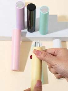 10ml 高端旋转式可再填充香水雾化器 - 超细雾化玻璃喷雾瓶，带扭转/旋转补充装、防漏便携式雾化器和迷你古龙水/面部喷雾分配器；TSA 友好型可再填充旅行香水瓶，适用于男女 - 彩色 - 查看 4