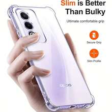 Ốp lưng điện thoại OPPO chống rơi trong suốt có đệm khí, phù hợp với tất cả các dòng điện thoại OPPO, ốp lưng điện thoại, vỏ bảo vệ điện thoại, ốp lưng chống rơi, ốp lưng trong suốt, ốp lưng tối giản, ốp lưng màu trơn, ốp lưng trong suốt, ốp lưng TPU, ốp lưng chống rơi, ốp lưng điện thoại nhẹ - Trong sáng - Xem 5