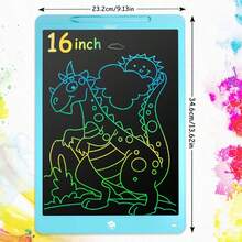 RSP 1pc 16/12/8.5/6.5 Inch LCD Color Drawing Tablet, Writing Pad, With Stylus, Montessori Educational Tool, Erasable Board, Birthday, Christmas, Halloween, Easter Gift