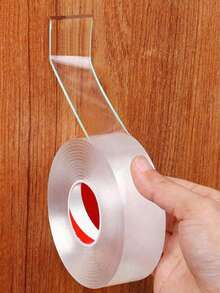 1-3片装透明纳米双面胶带 高粘度防水隐形胶 婚庆用品 双面胶带 强力防水胶 高粘度防风胶带 无损透明胶带 - 彩色 - 查看 6